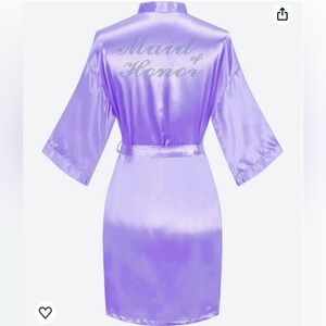 Maid of honor robe lilac
